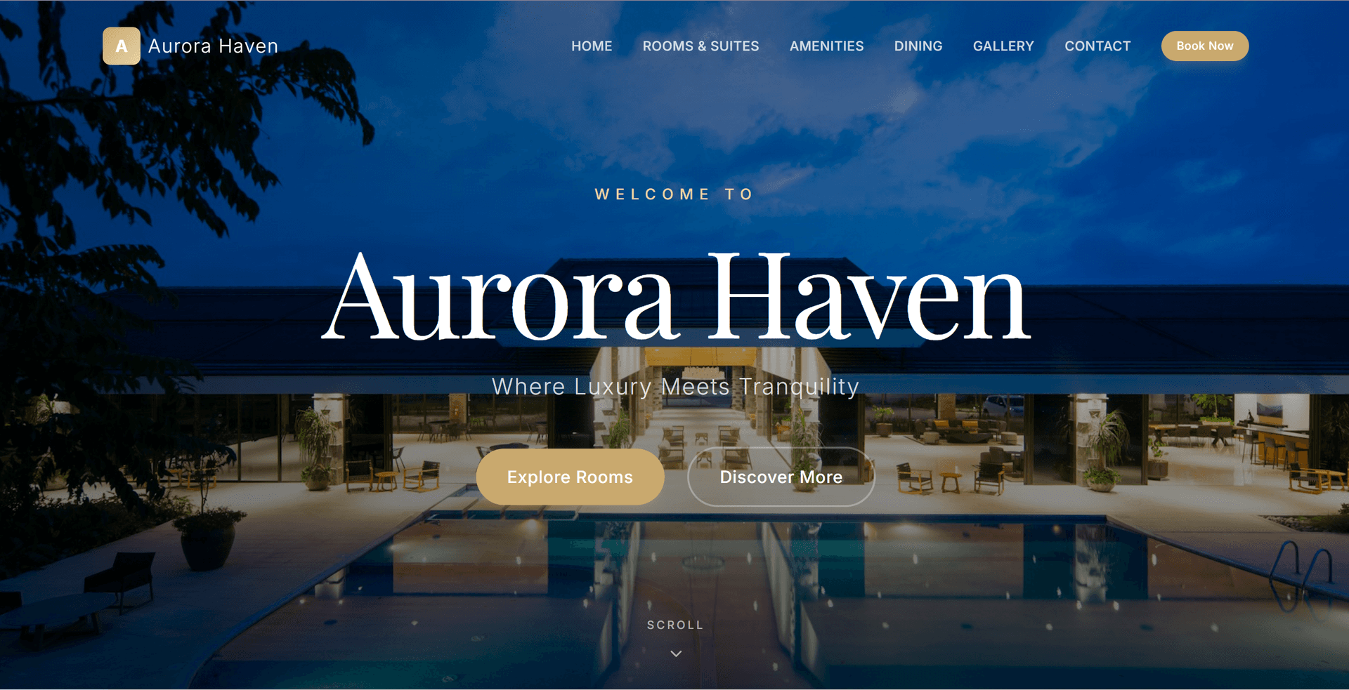 Hotel Website preview